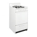Compact Gas Range Designed for Small Kitchens, 20 Inch Width, 2.5 Cu Ft Oven, Battery Start Ignition