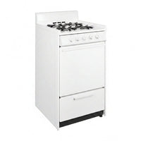 20 In. 2.5 Cu. Ft. Gas Range in White — Studio Shot