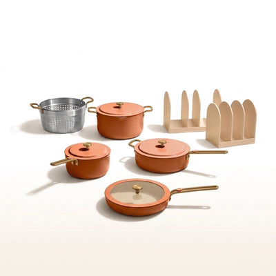 Cookware Set Designed for Everyday Cooking, Nonstick Surface, Organized Storage, Complete Kitchen Setup