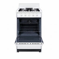 Compact Gas Range Designed for Small Kitchens, 20 Inch Width, 2.5 Cu Ft Oven, Battery Start Ignition
